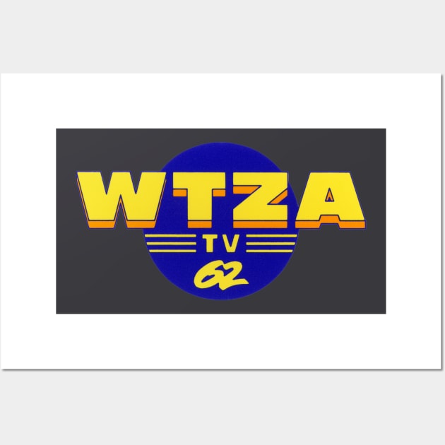 WTZA TV 62 (logo only) old Hudson Valley Television station Wall Art by PMM